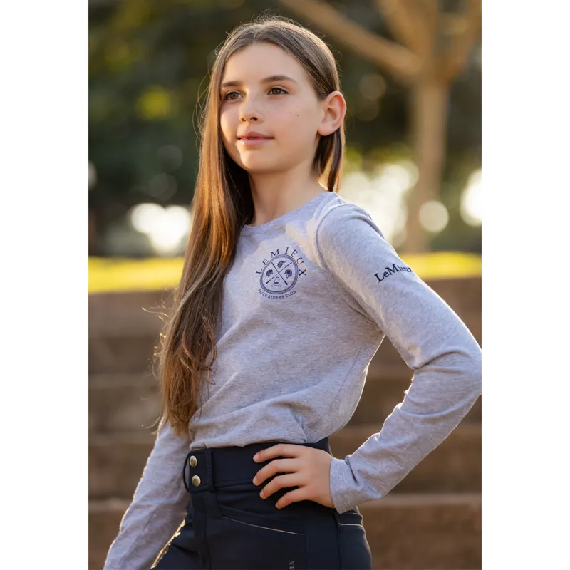 LeMieux Young Rider Lara Long Sleeve Tee - Grey-5